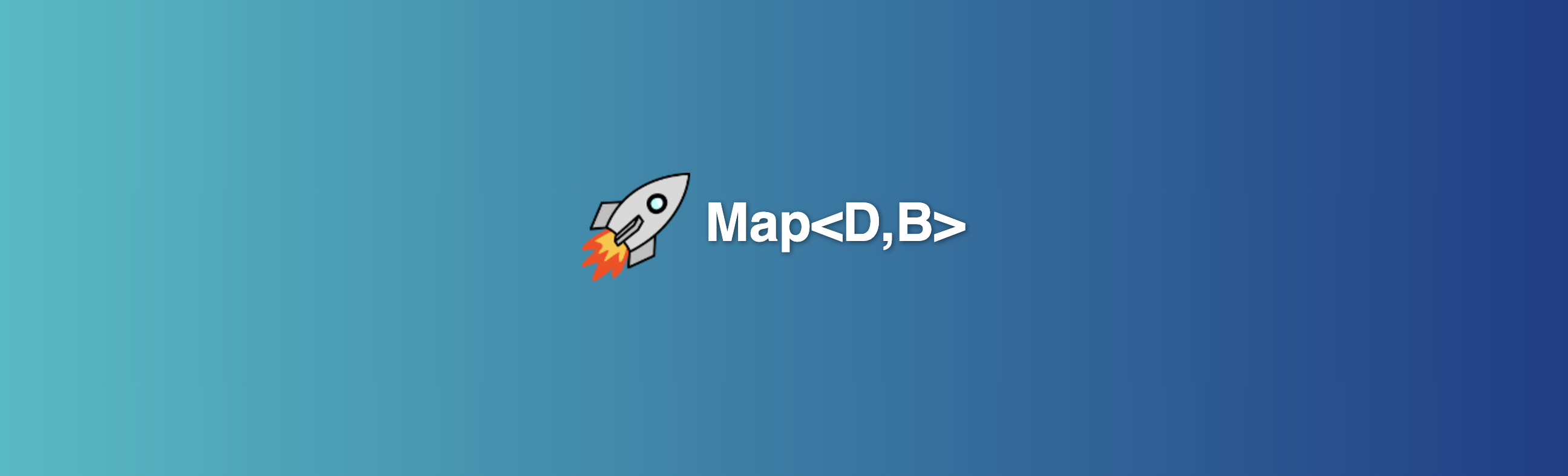 Map<D,B>